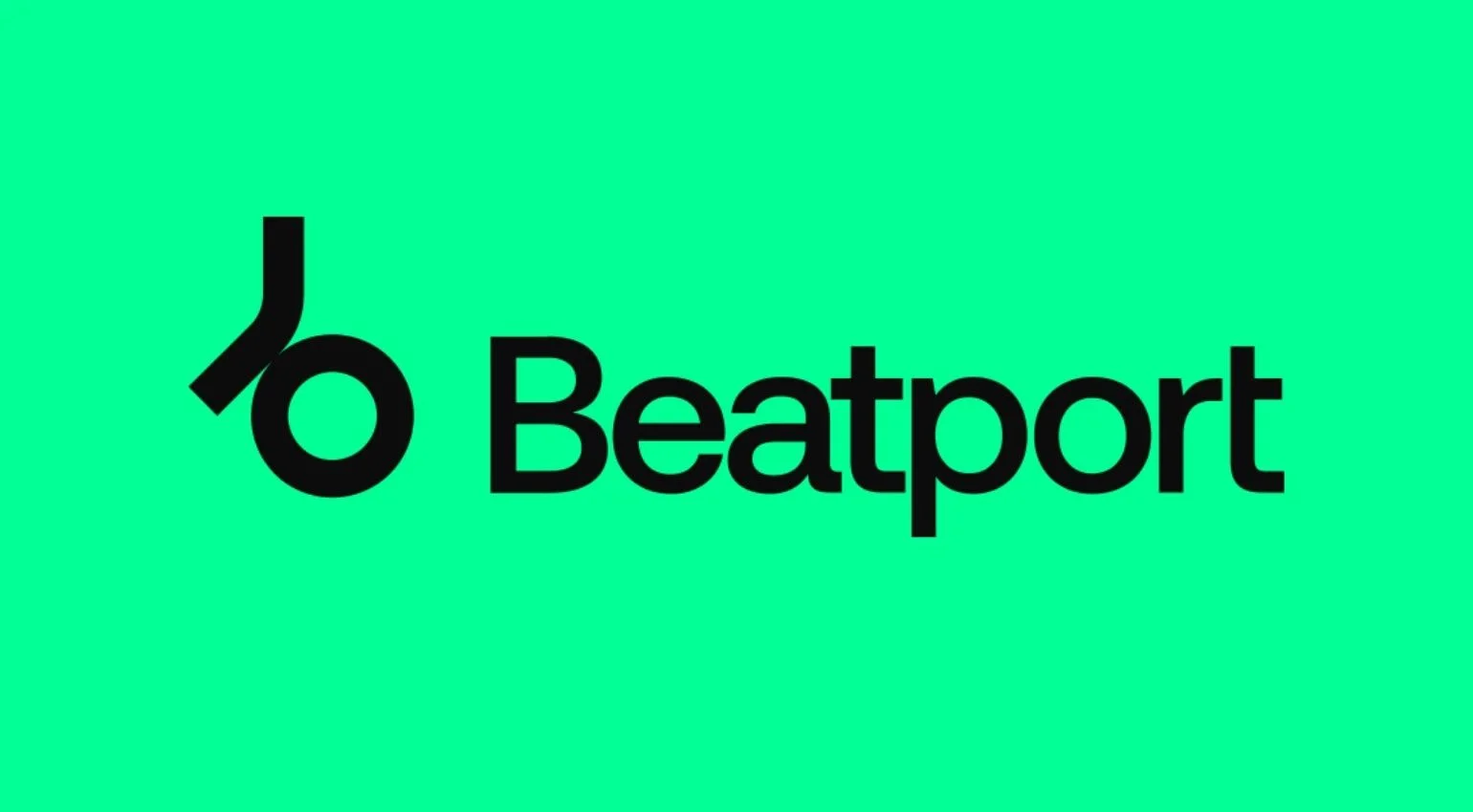 Logo da Beatport em preto sobre fundo verde