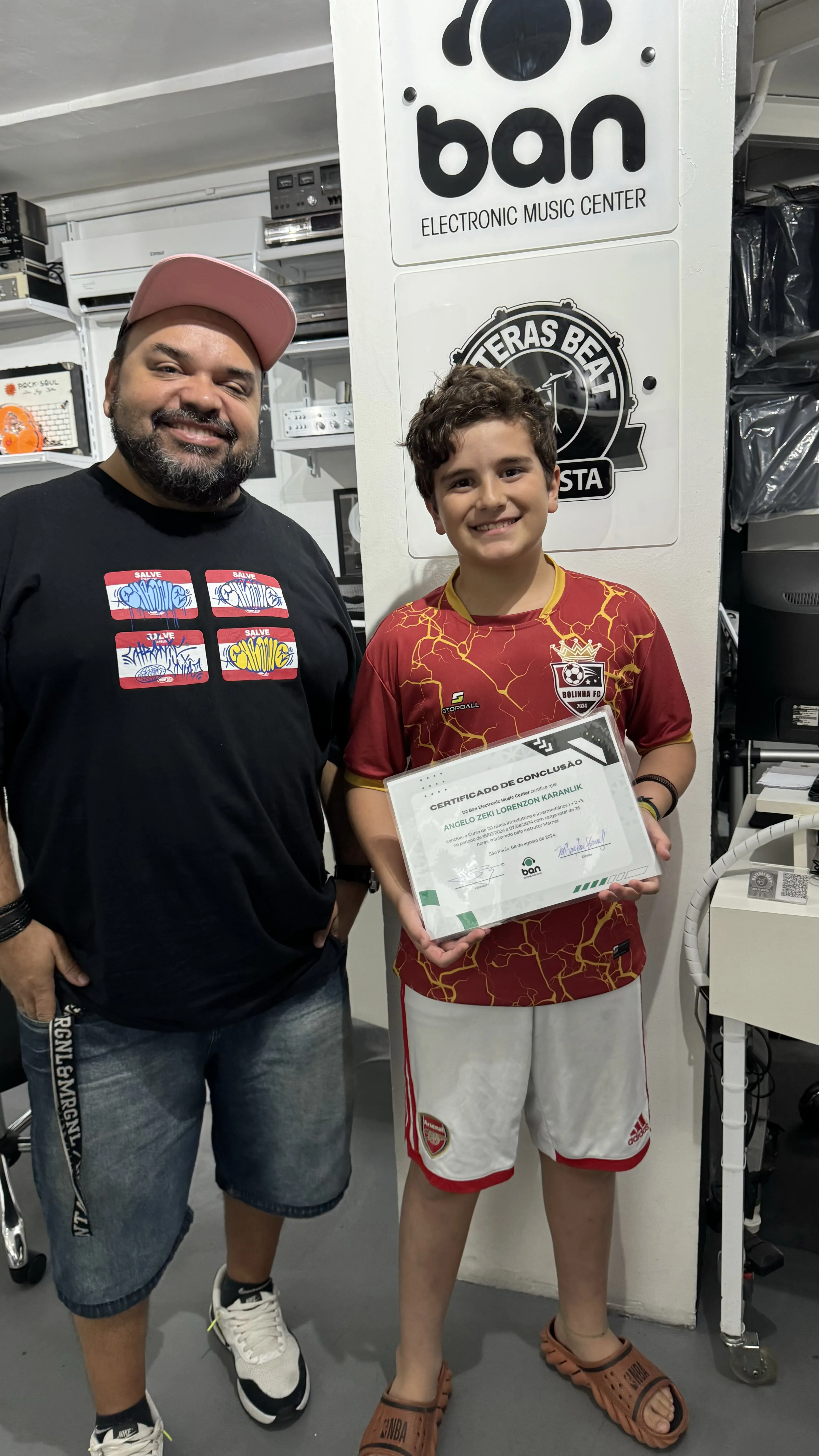 Aluno formado DJ Ban EMC