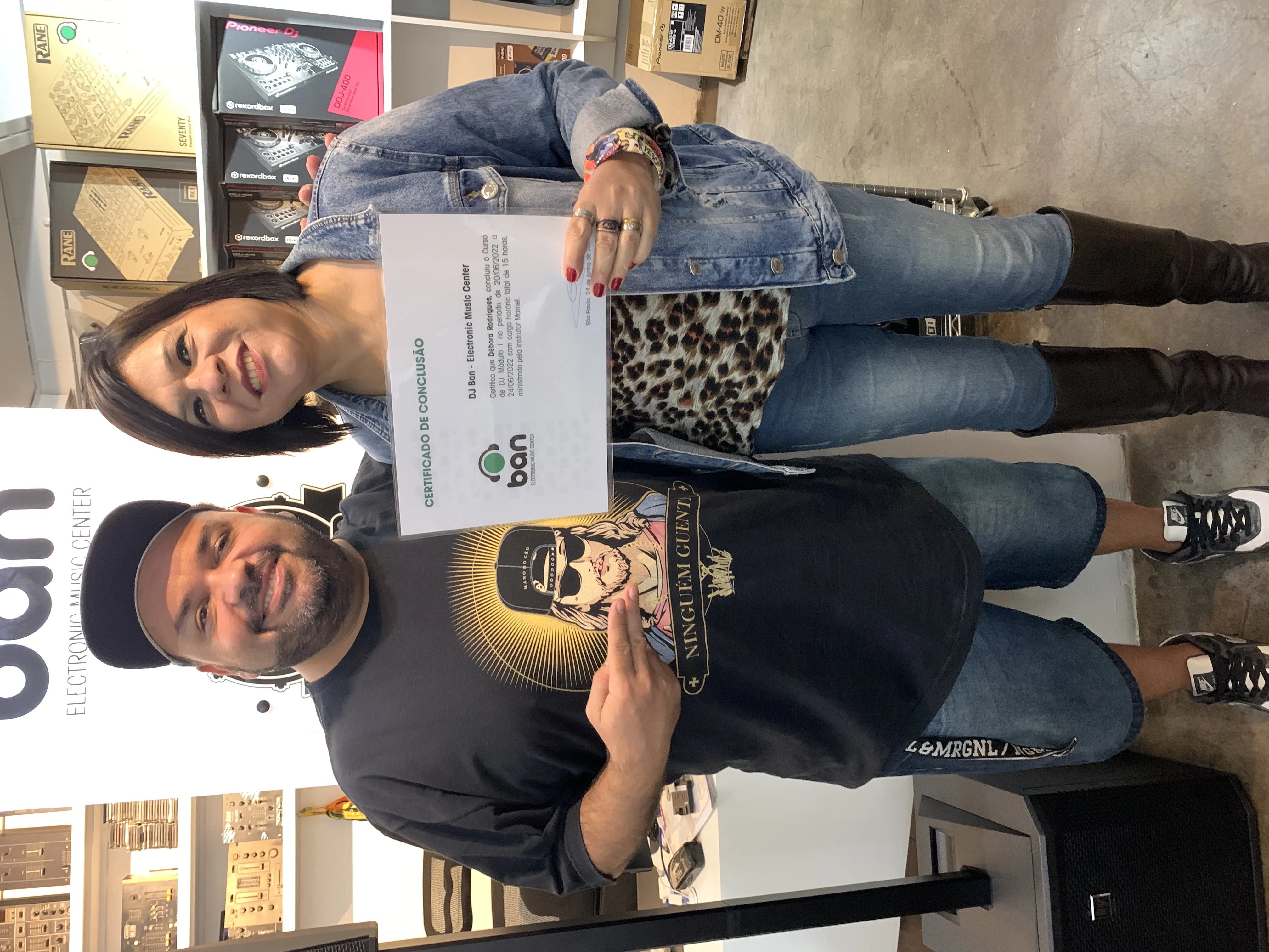 Aluno formado DJ Ban EMC
