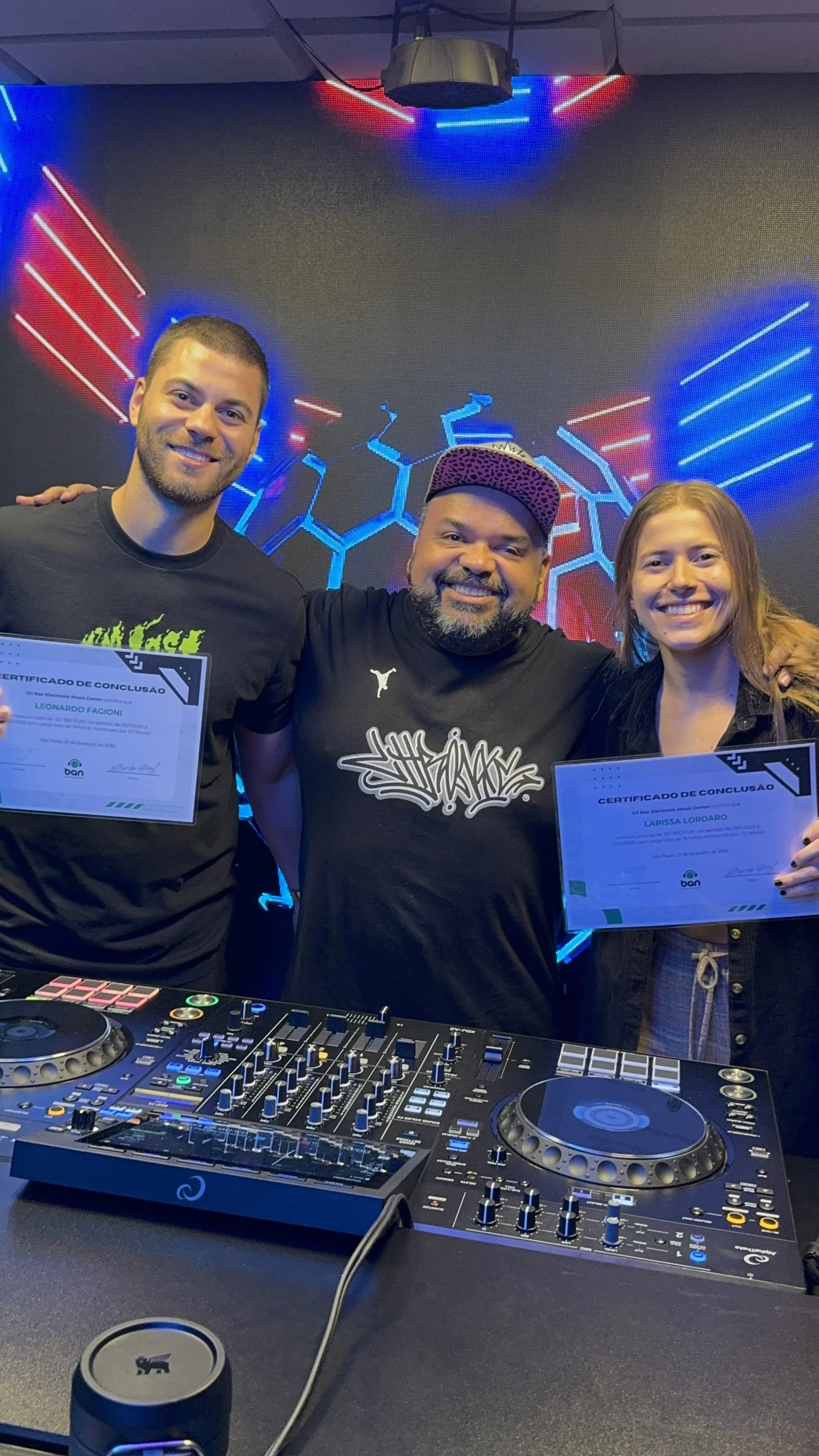 Aluno formado DJ Ban EMC