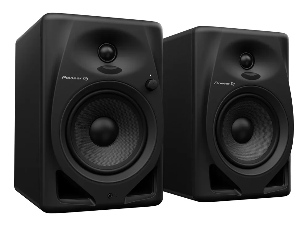 DM-50D · par preto Pioneer DJ · monitor de mesa para DJ e produção