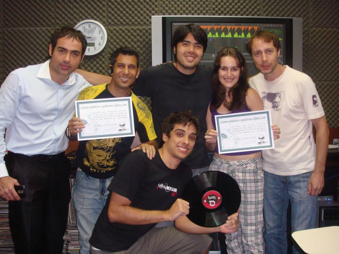 Turma formada · certificados · DJ Ban EMC