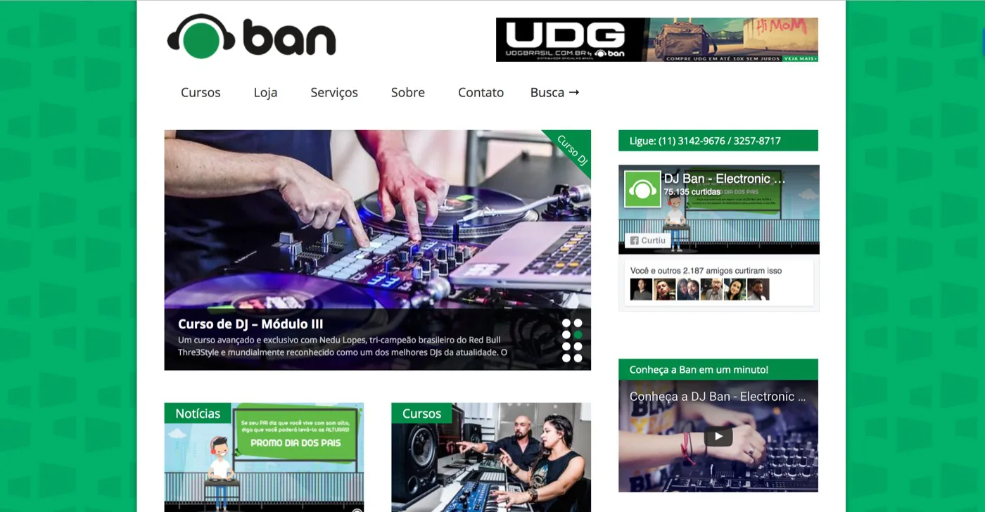 Site da DJ Ban · 2013 a 2017
