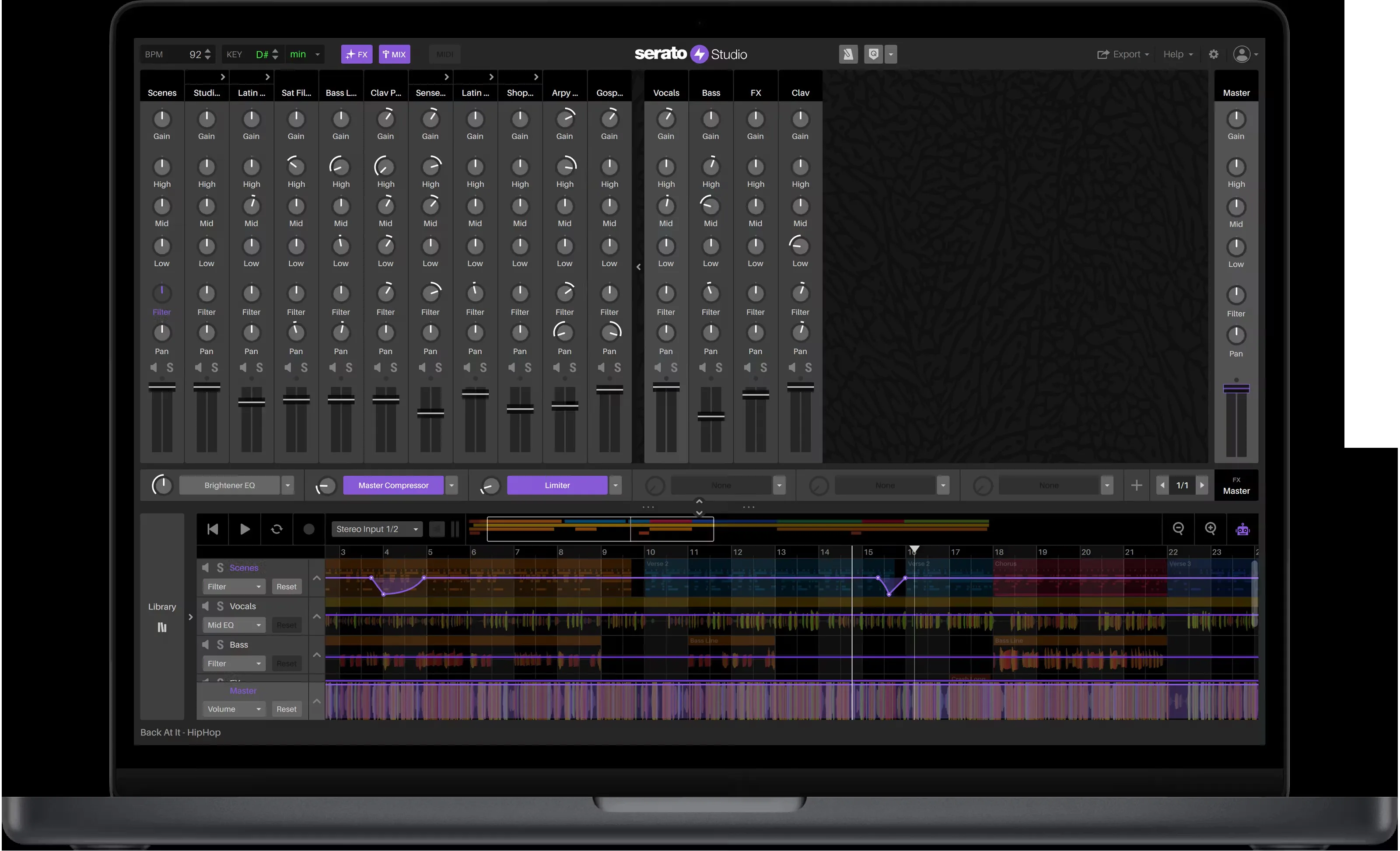 Interface do Serato Studio · Software de produção musical para DJs · DJ Ban EMC São Paulo