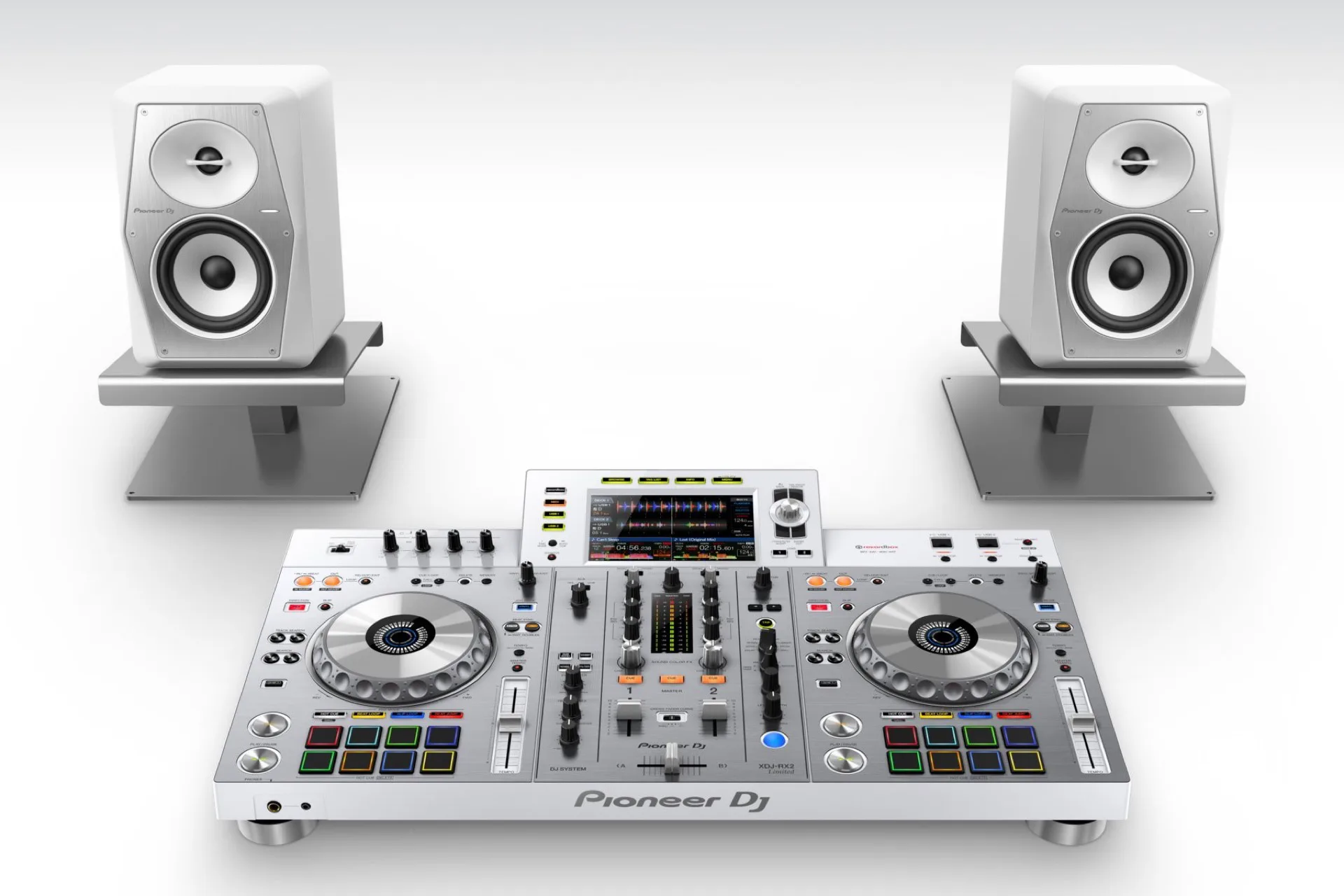 VM-50-W com XDJ-RX2 Limited Edition · Setup branco Pioneer DJ · DJ Ban EMC